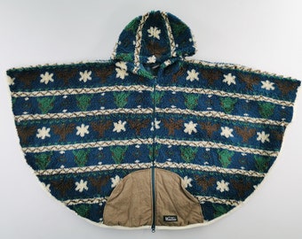 Manastash Poncho Vintage Manastash Ponchos Vintage Manastash Native Design Zipper Poncho Size M