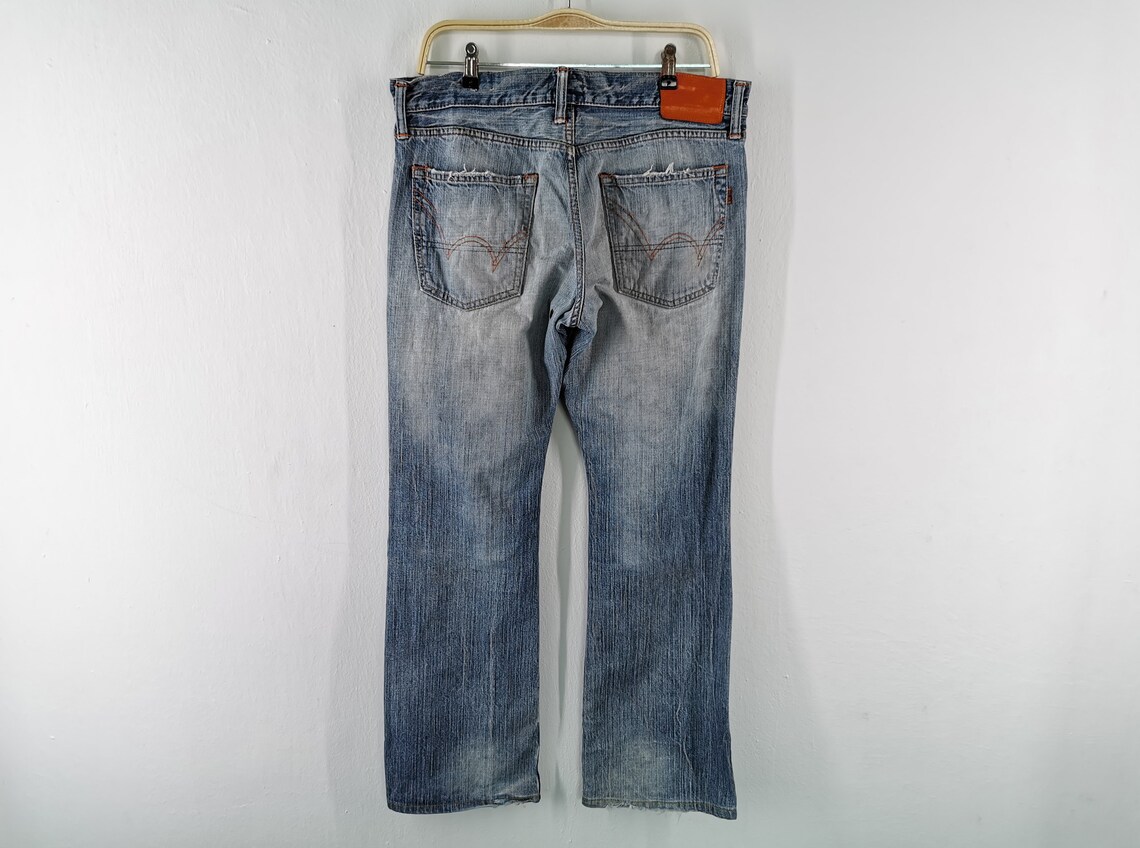 Edwin 505 Jeans Distressed Vintage Size 32 Edwin Denim Pants | Etsy