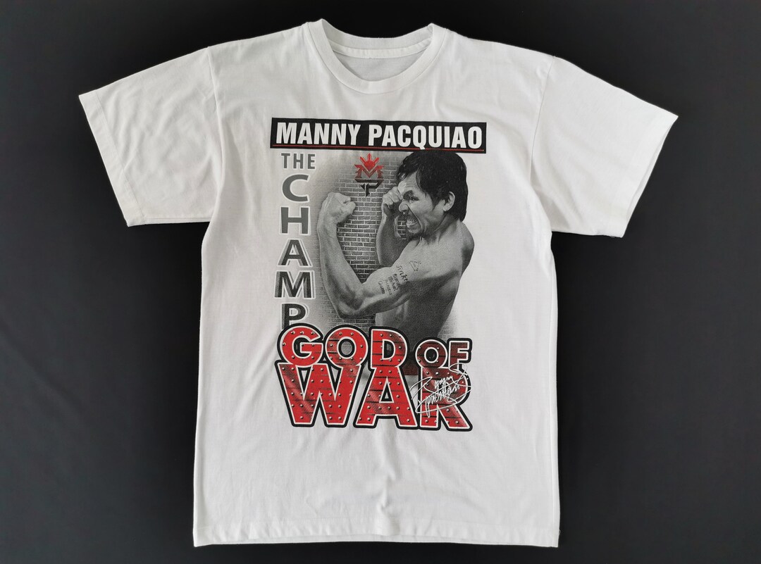 Manny Pacquiao Shirt Manny Pacquiao T Shirt Manny Pacquiao God of War Tee T Shirt Size M L Etsy