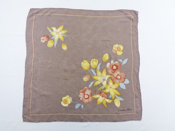 Christian Dior Scarf Vintage Christian Dior Silk … - image 1