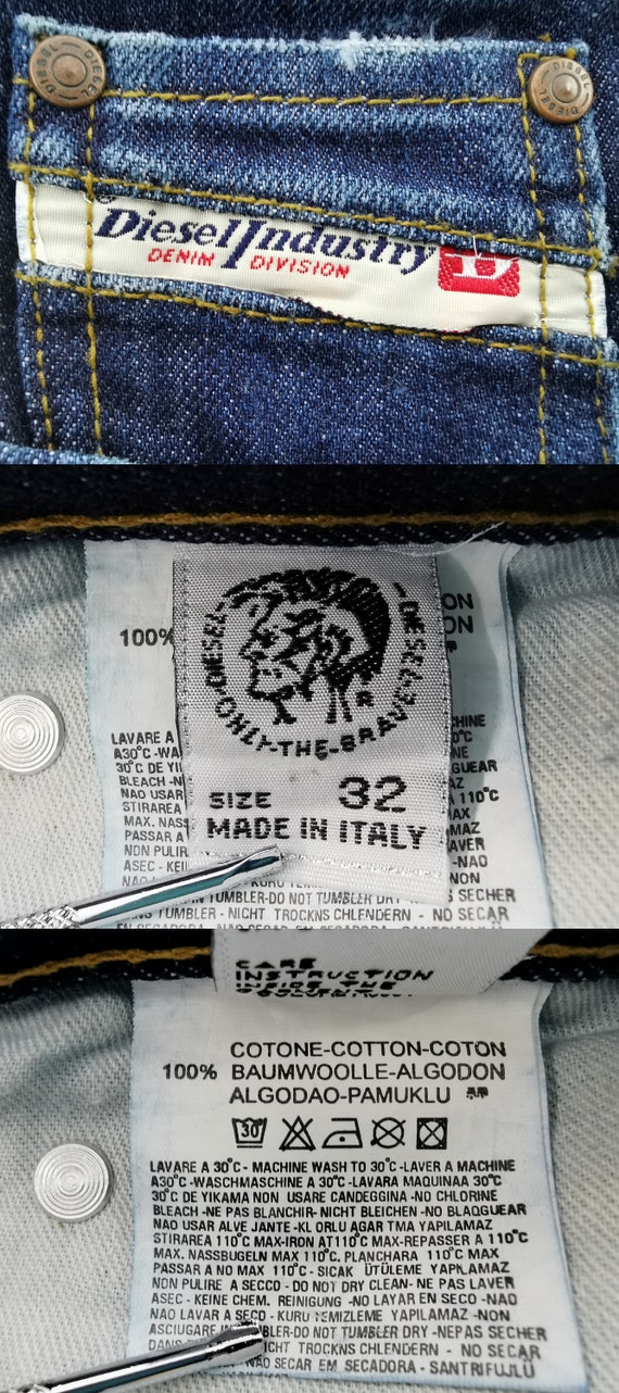 Diesel Jeans Distressed Size 32 Diesel Denim Pants Diesel Made in 
