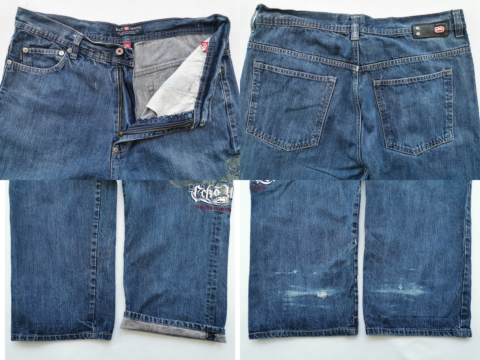 Ecko Jeans Distressed Size 36 Ecko Denim Pants Ecko UNLTD | Etsy