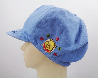 Pooh Hat Vintage Pooh Hat Vintage Pooh Vintage Logo Denim Newsboy Hat Cap