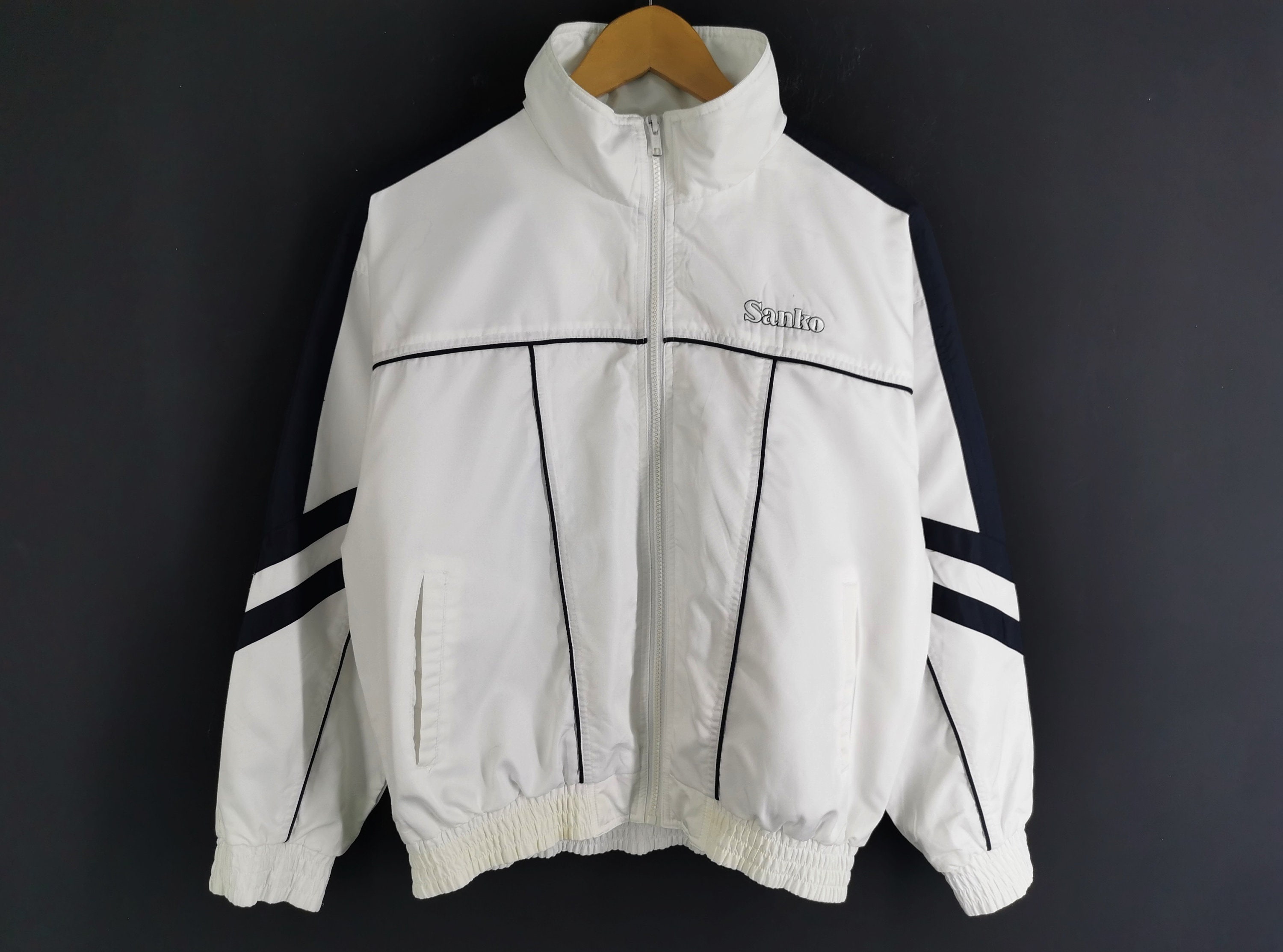Sanko Jacket Vintage Sanko Windbreaker 90s Sanko Color Block