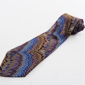 Retiel Tie Vintage Multi Color Retiel Silk Necktie Retiel Paris Made In Italy Designer Dress Silk Necktie