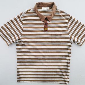 Hurley Shirt Vintage Hurley Stripe Polo Shirt Size L