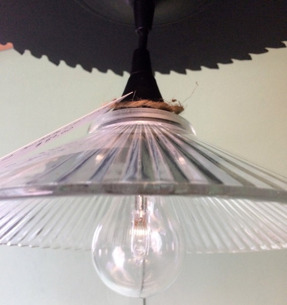 16 Inch Black Vintage Table Saw Blade Pendant Light Fixture 16 Inch Black Vintage Table Saw Blade, How Big Should A Light Fixture Be Over Table Saw
