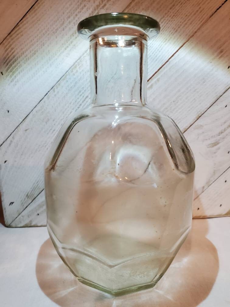 Antique Liquor Bottle Empty Etsy