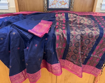 Handwoven pure cotton saree