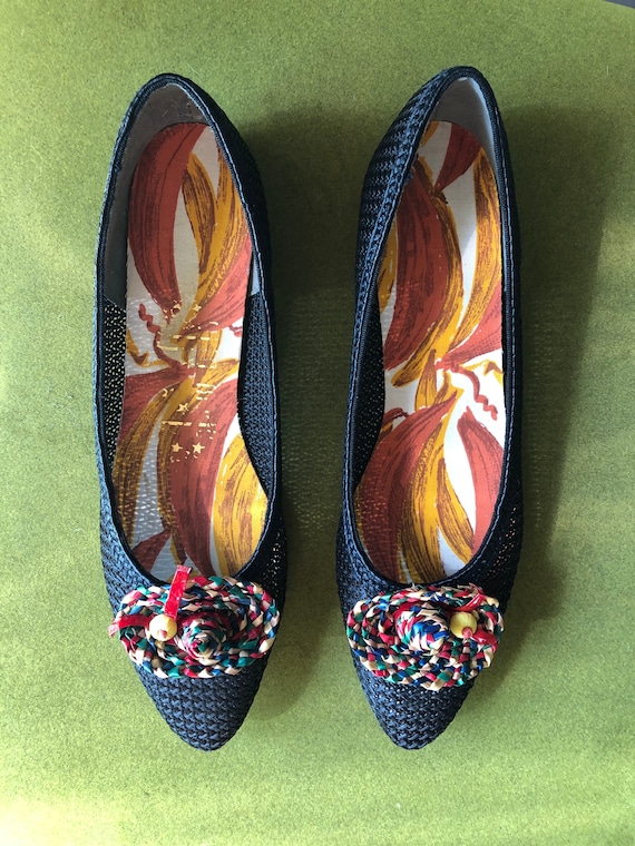 1960s Summer Fiesta Flats- size 7.5