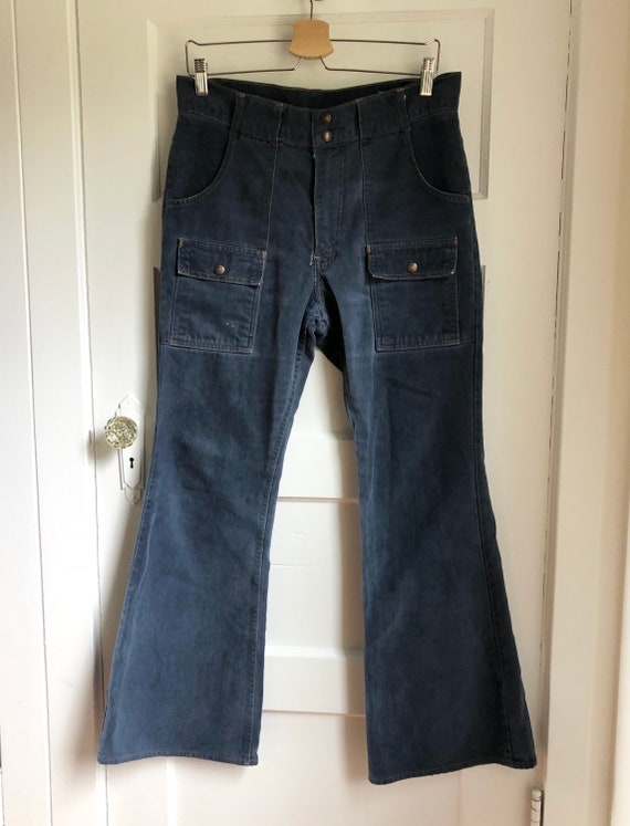 1970s Levi's Denim Boot Cut Jeans- size 34 waist x