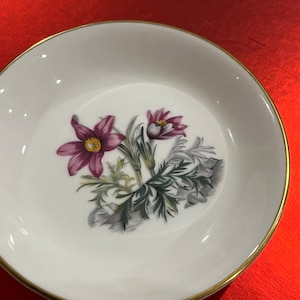 Royal Worcester Pin Dish Jewellery Storage  Ring Dish Jewellery Plate Floral Bone China England Gold gilding Edge Mothers Day Birthday Gift