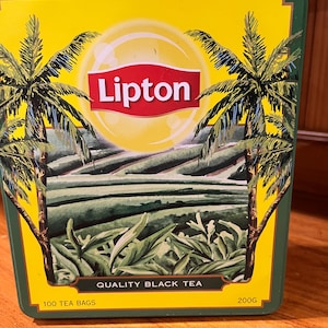 Vintage Lipton Black Tea Tin: Collectible Kitchen Storage, Australia