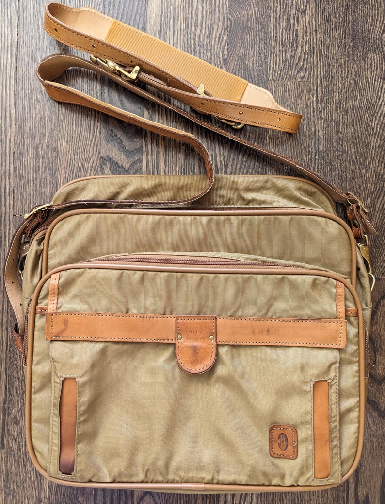 Hartmann Messenger Bag Briefcase Laptop Carrying Case Nylon Leather ...