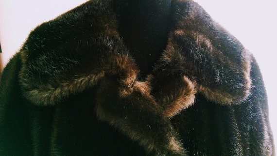 Faux Fur Dark Brown Vintage Coat Grandella II by … - image 3