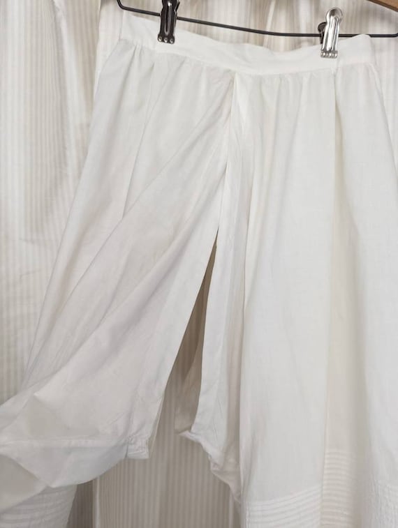 Edwardian Split Drawers and Slip Matching Set Siz… - image 8