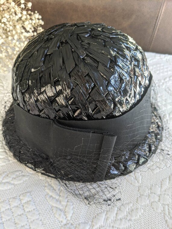 Vintage Straw Raffia Hat Veil by Sonni of Californ