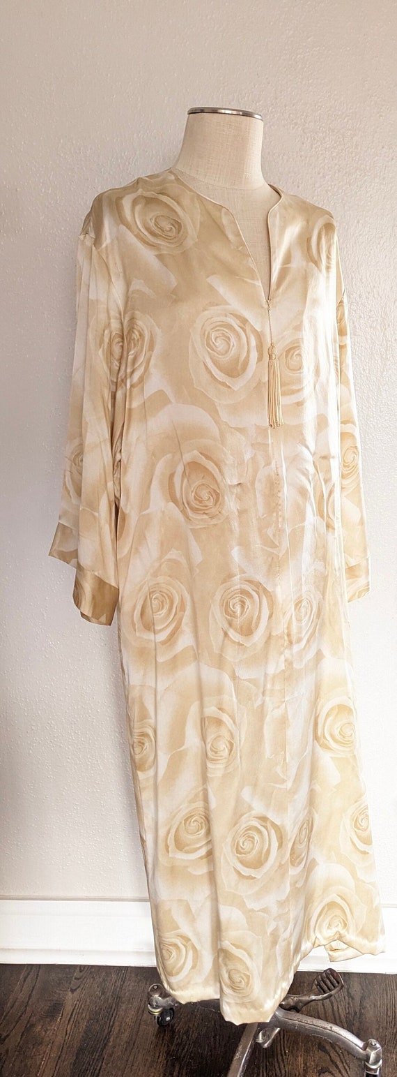 Vintage Neiman Marcus Silk Dressing Gown Robe Size