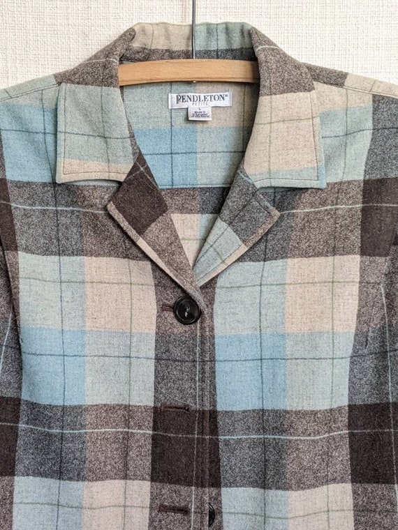 Plaid 100% Wool 49er Jacket Petite 