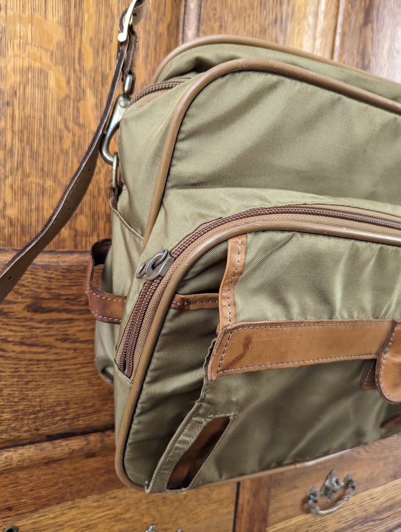 Hartmann Messenger Bag Briefcase Laptop Carrying Case Nylon Leather ...