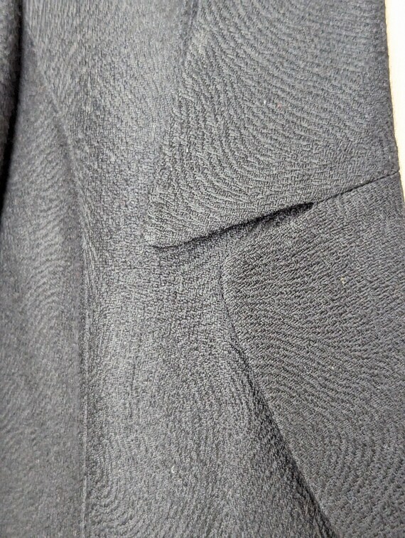 Vintage Albert Nipon Black Wool Blend Skirt Suit … - image 5