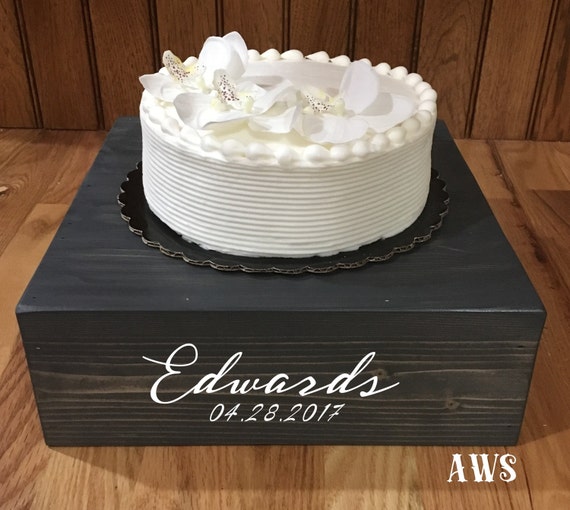 16x16 Rustic Wood Cake Stand 16 Inch Rustic Etsy