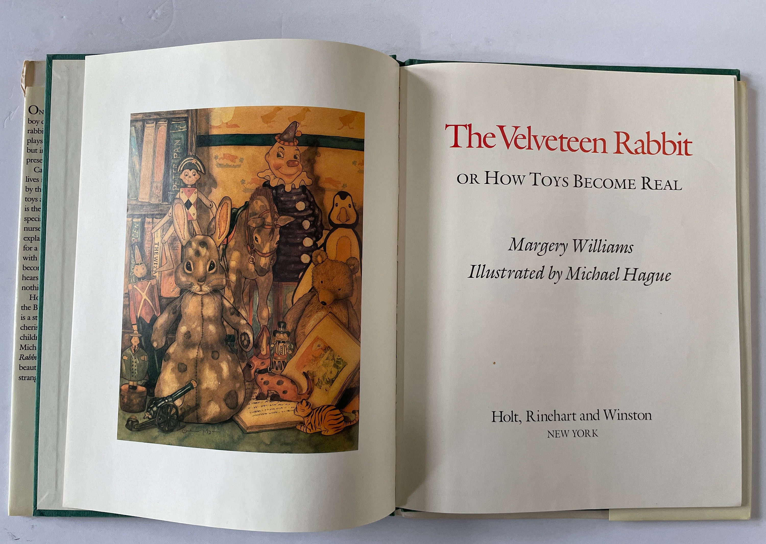 The Velveteen Rabbit Illus. by Michael Hague, 1983, 1st Edition - Etsy