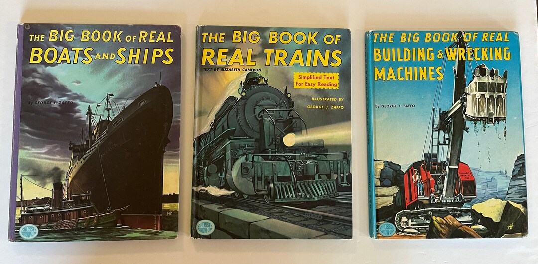 Wrecking Machine Books The Big Book Series trains, Boats and Ships, Building and Wrecking ...