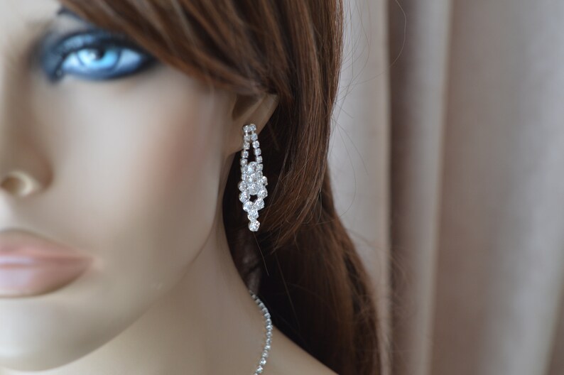 Bridal jewelry set Necklace and earrings Wedding jewelry,crystal jewelry,Bridal Necklace,Bridesmaid jewelry Set.