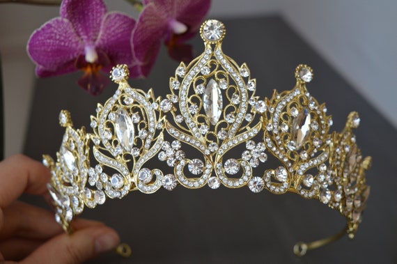 Bridal Tiaratiaracrystal Crownswarovski Crystalwedding | Etsy