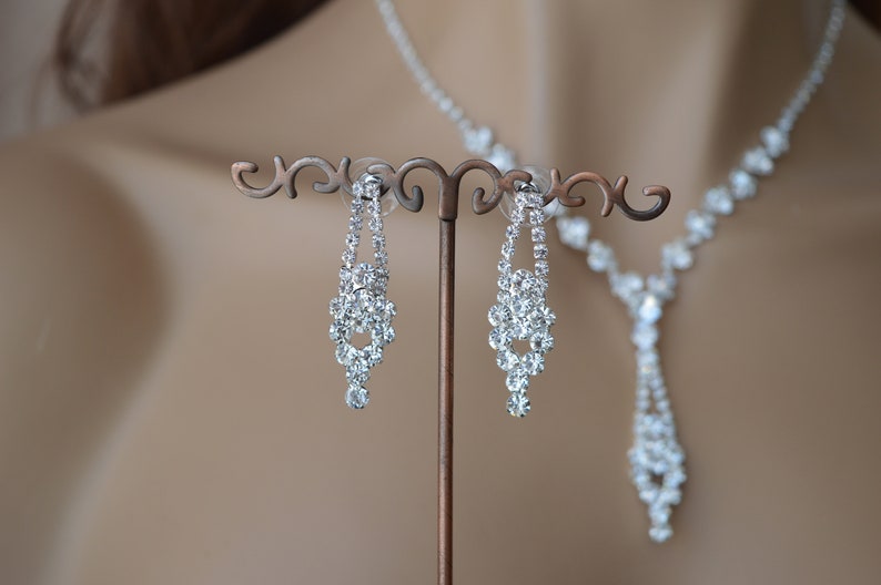 Bridal jewelry set Necklace and earrings Wedding jewelry,crystal jewelry,Bridal Necklace,Bridesmaid jewelry Set.