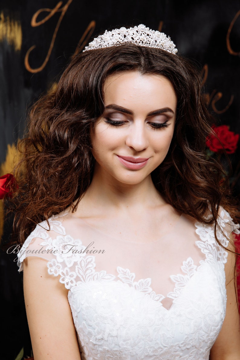 Tiara Victorian Pearl Bridal Tiara viktoria Pearl Etsy