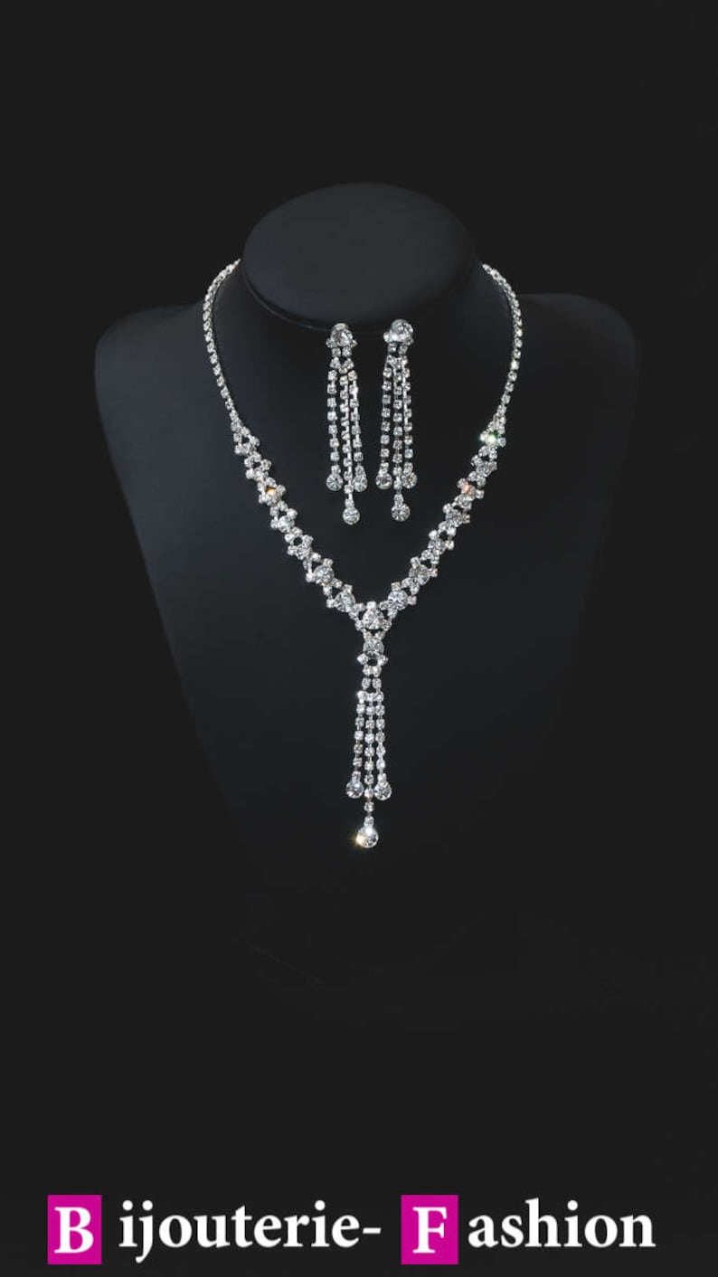 Bridal necklace Set,bridesmaid jewelry Wedding jewelry,crystal jewelry. bridal jewelry set earrings