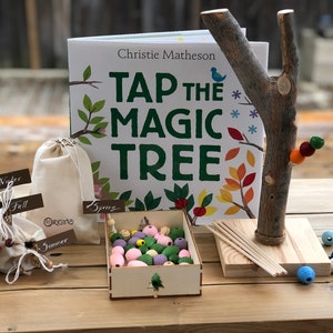 All Season Wooden Tree - Educational Activity Set for Children - Nature Based Learning, Waldorf, Reggio, Montessori