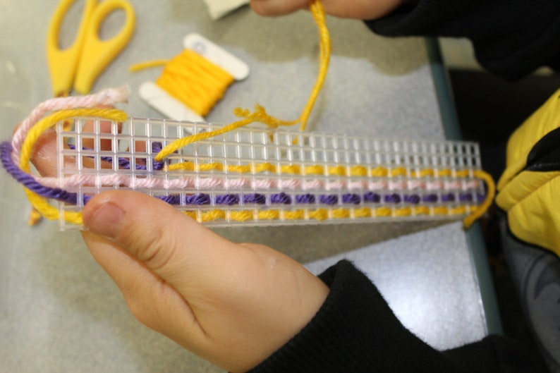 DIY Plastic Canvas Bookmark Beginner Sewing Kit for Children Etsy UK