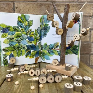 letter recognition, fine motor skills, word formation, hand-eye coordination activity for children
