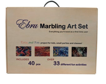 Ebru Marbling Art Set - Kit (9 Colors)