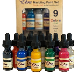 Marbling (Ebru) Paint Colors- Ready Paints - 9 colors