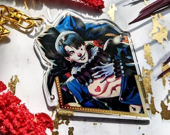 Dark Jester 2" Double Sided Clear Acrylic Keychain