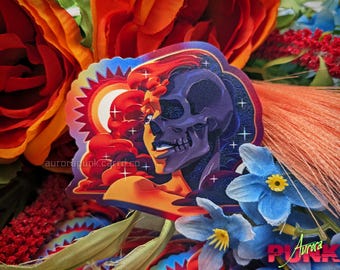 Day & Night 2.5" Matte Oil Slick Vinyl Sticker