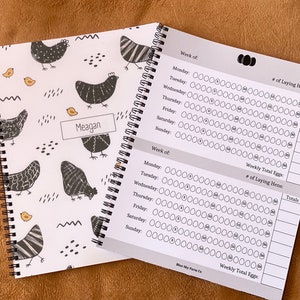 Custom Chicken Egg Collecting Journal Kids Business Idea Entrepreneur Worksheet Chicken Gift Backyard Chicken Coop Kid Gift Animal Expense