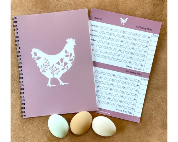 Chicken Homestead Gift for Chicken Lover Beginner Chicken Stuff Egg Collecting Journal for Chicken Egg Tracker Homesteading Gift Egg Expense