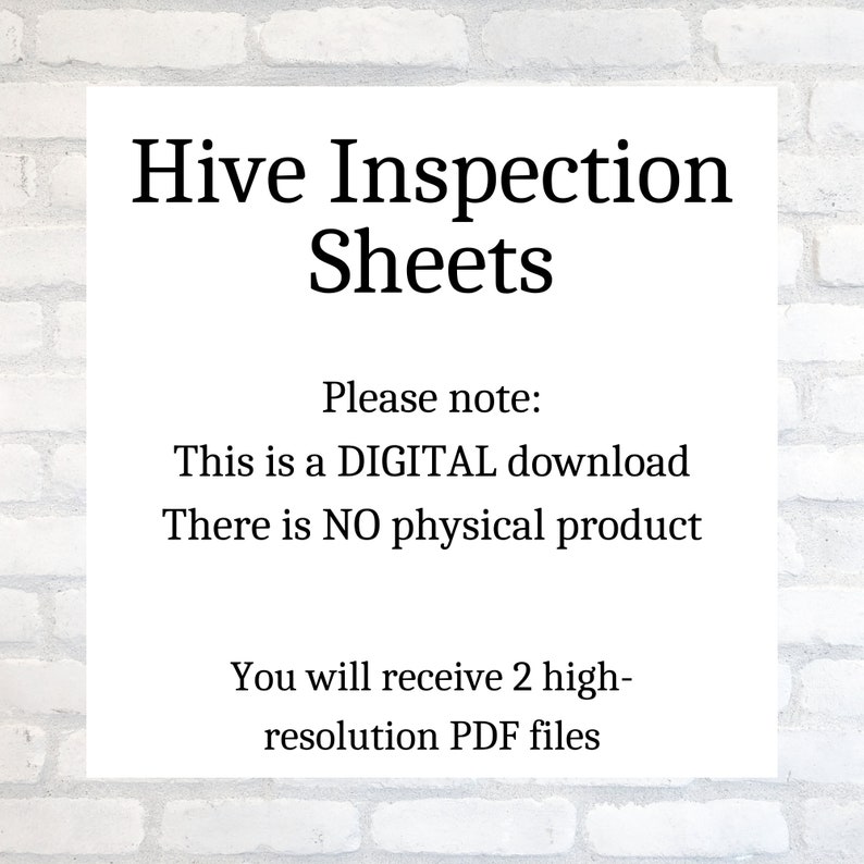 Easy Beekeeping Hive Inspections Honeybee Printable Beginner Beekeeper ...