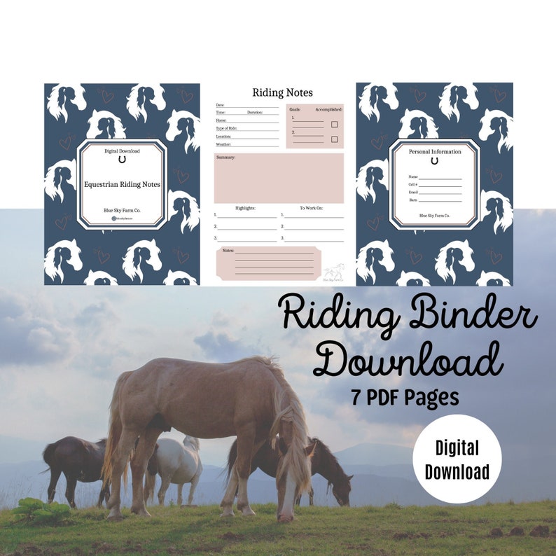 Horse Riding Journal Gift for Teenage Girl Horse Notebook Etsy