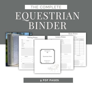 Reitbuch Journal Reitbuch Pferdetrainingsbuch Reitplaner Pferdeliebhaber Geschenk Reitbuch Notizen Pferd druckbare Seite