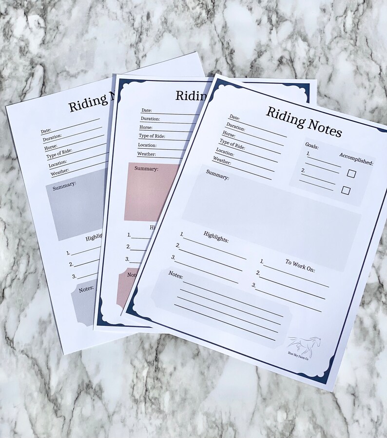 Equestrian Journal Printables Equestrian Planner Youth Horse Etsy