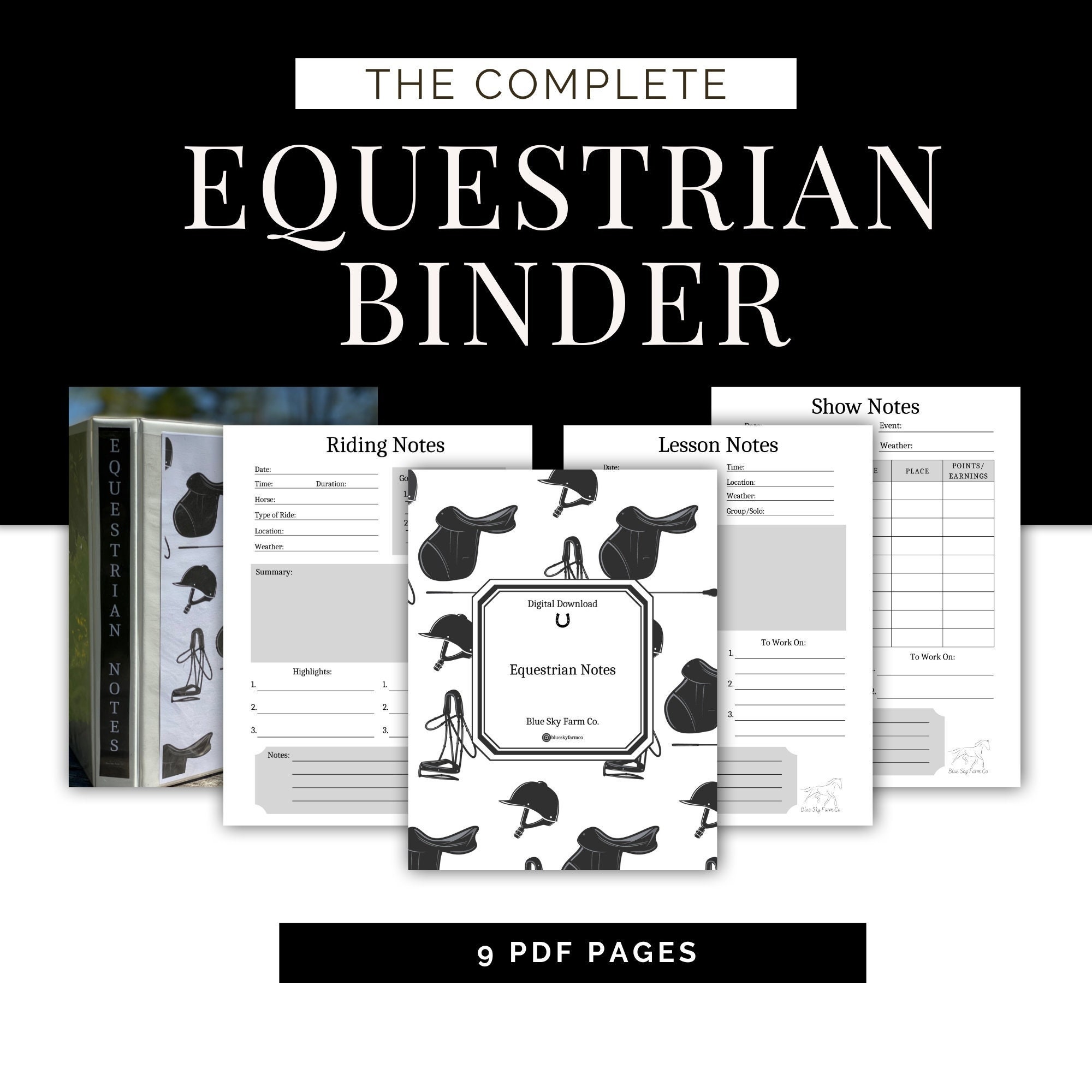 Horse Binder Printables