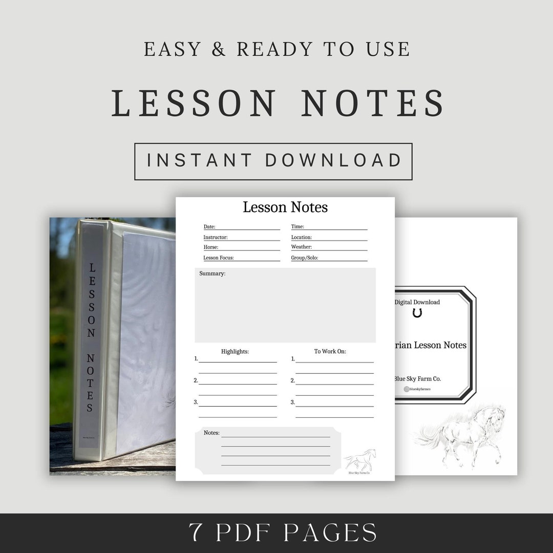 Horse Lesson Daily Journal Barrel Racing Gift Equestrian Wife Present ...
