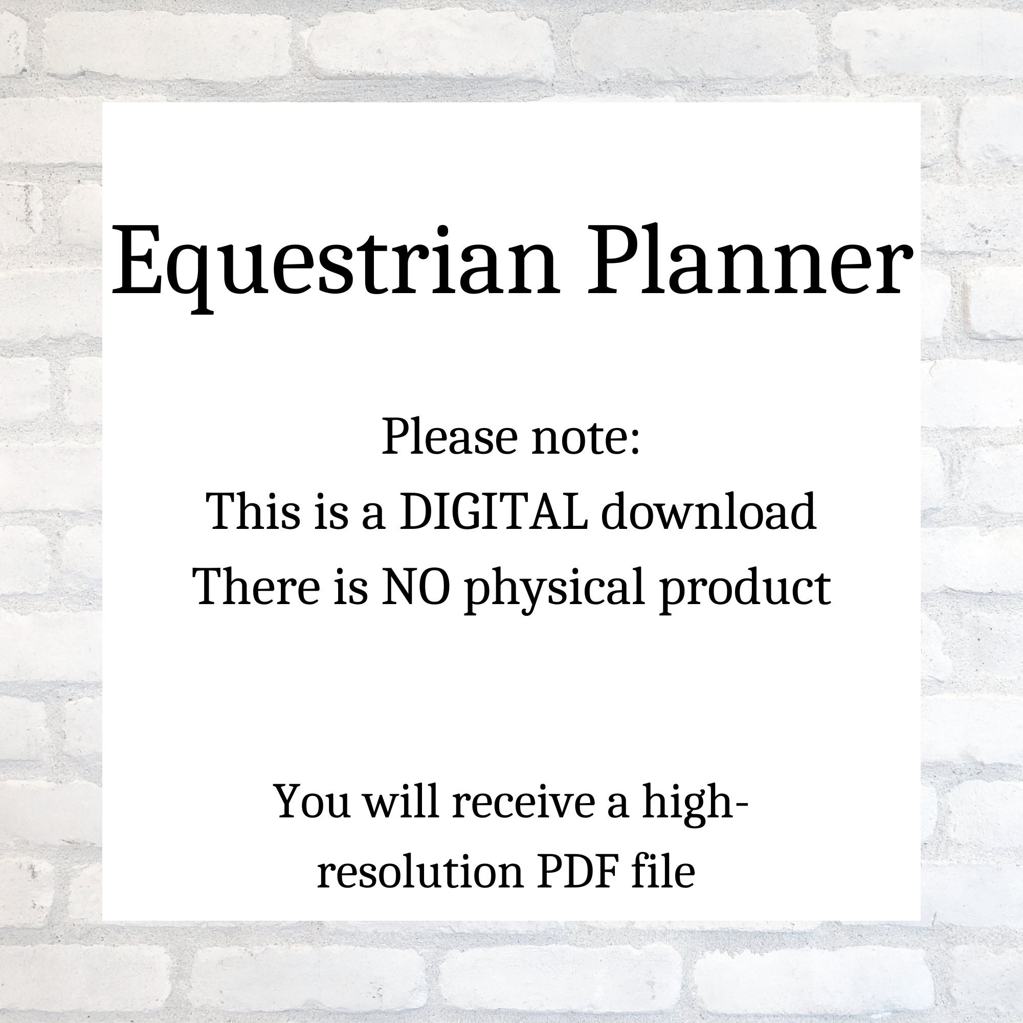 Horse Planner 2023 Equestrian Riding Journal Equestrian Gift Etsy