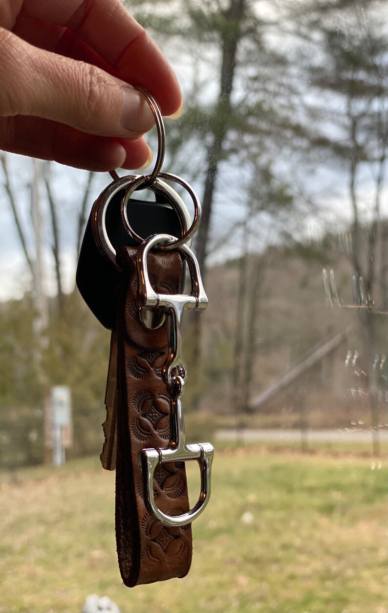 Horse Keychain Snaffle Bit Equestrian Keychain Gift Horse Bit Etsy